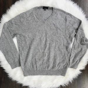 Club Room Gray 100% Cashmere Sweater Mens